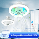 Lâmpada LED com mini Ventilador de Teto