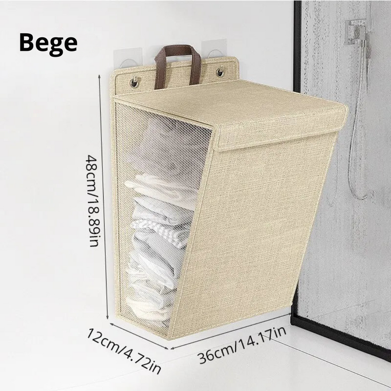 Cesto Adesivo Dobrável para Roupas