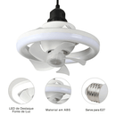 Lâmpada LED com mini Ventilador de Teto