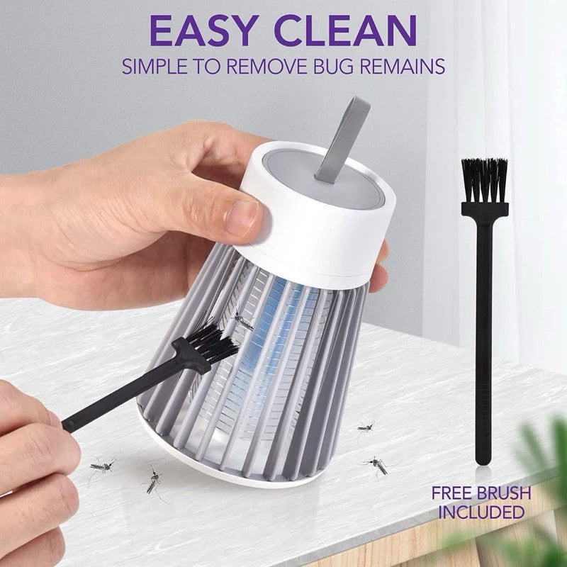 Lâmpada Elétrica Mata-Mosquitos Com Luz UV Usb  Armadilha Para Insetos