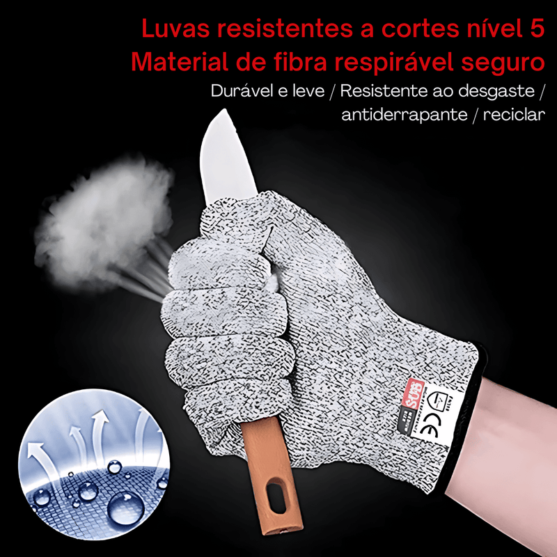 Luva Anticorte Resistente Nível 5