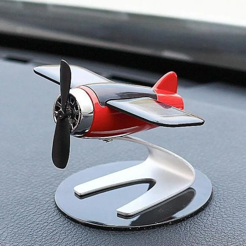 Pequeno Avião Solar Decorativo