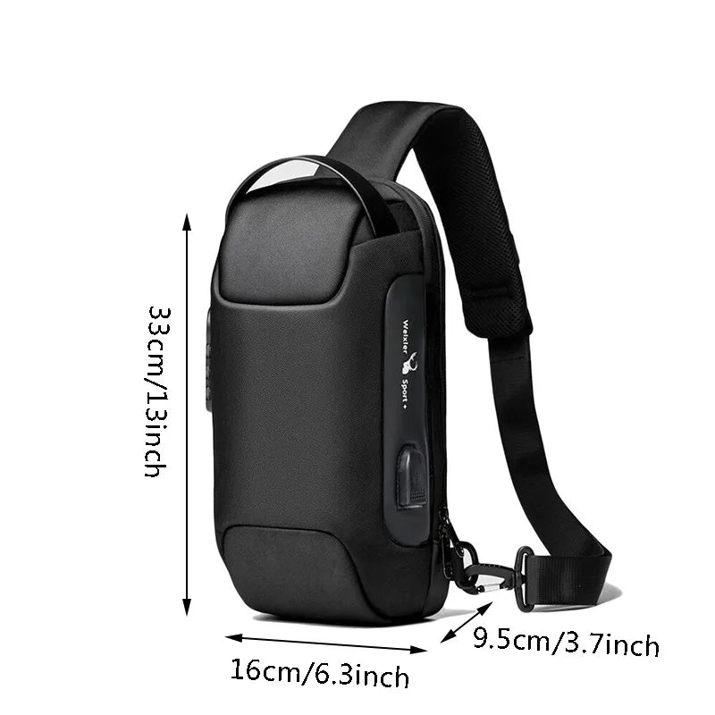 Bolsa Transversal Antifurto Multifuncional