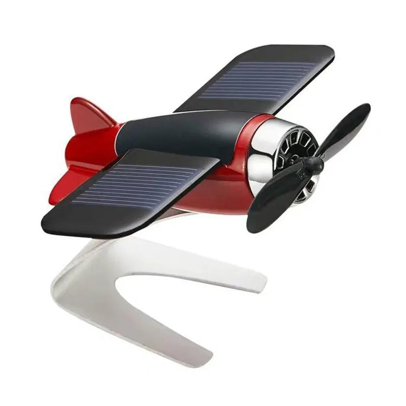 Pequeno Avião Solar Decorativo