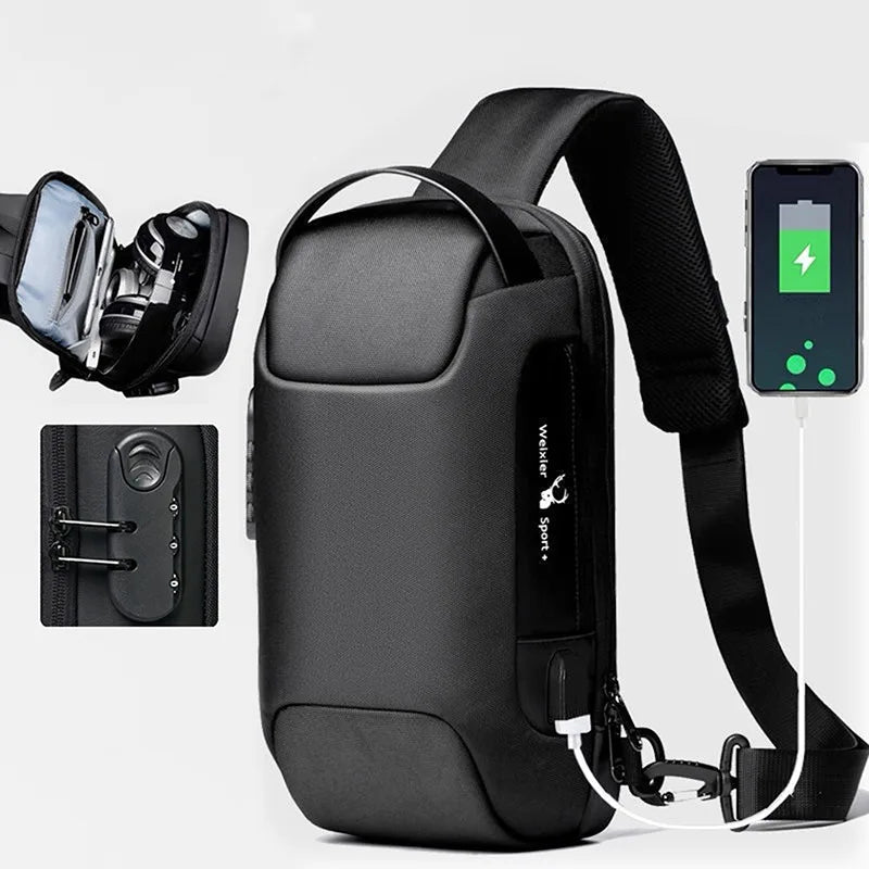 Bolsa Transversal Antifurto Multifuncional